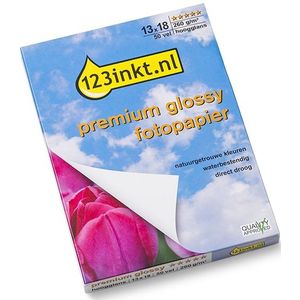 123inkt Premium Glossy hoogglans fotopapier 260 grams 13 x 18 cm (50 vel)