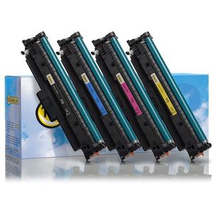 Toner Canon aanbieding: T12 BK, C, M, Y zwart + 3 kleuren (123inkt huismerk)