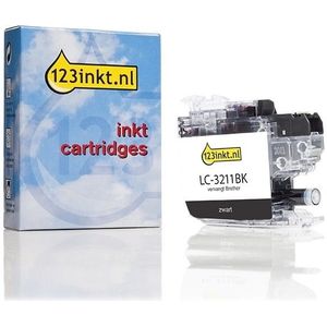 123inkt huismerk vervangt Brother LC-3211BK inktcartridge zwart