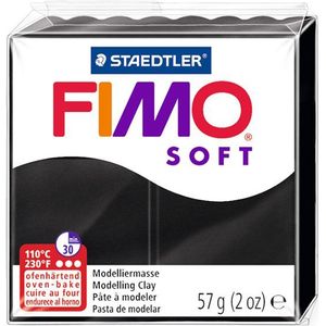 Staedtler Fimo klei soft 57g zwart | 9