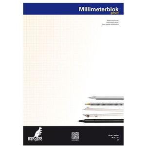 Kangaro millimeterpapier A3 25 vel (80 g/m2)