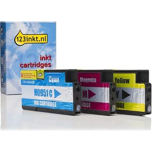 123inkt huismerk vervangt HP 951 multipack cyaan/magenta/geel