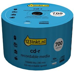 123inkt - CD-R 80 Min - 50 Stuks Op Spindel - 700 MB