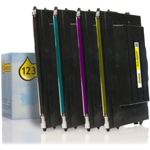 Toner 123inkt huismerk vervangt Samsung aanbieding: CLP-500 zwart + 3 kleuren