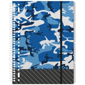 Kangaro Camo 2.0 collegeblok A4 gelinieerd met 4 tabs 60 grams 200 vel