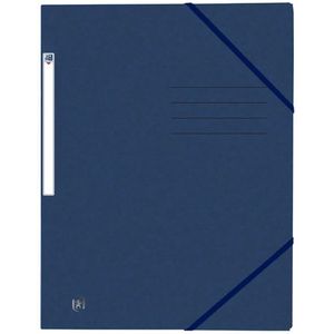 Oxford Top File+ elastomap karton donkerblauw A4