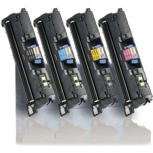 Toner Aanbieding: 123inkt huismerk set voor HP 122A: HP Q3960A, 61A, 62A, 63A zwart + 3 kleuren