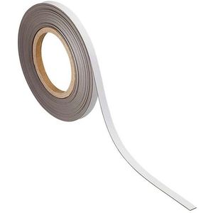 Maul magnetische etiketband uitwisbaar wit 2 cm x 10 m