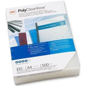 GBC ESP425500 PolyClearView bindomslag 500 micron mat transparant (100 stuks)