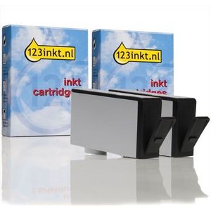 123inkt huismerk vervangt HP 920 (CD971AE) dubbelpak zwart