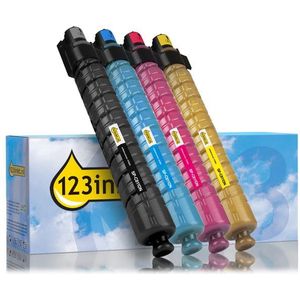Toner Ricoh type SP-C811DN aanbieding: zwart + 3 kleuren (123inkt huismerk)