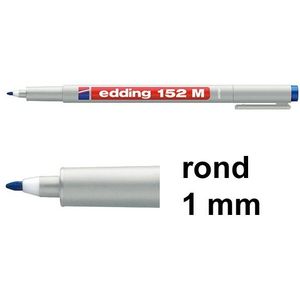 Edding 152M non-permanent marker blauw (1 mm rond)