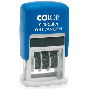 Colop S160 'Ontvangen' tekst- en datumstempel zelfinktend blauw/rood