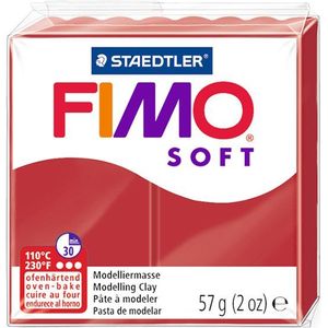 Staedtler Fimo klei soft 57g kerstrood | 2P