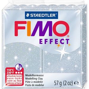 Staedtler Fimo klei effect 57g glitter zilver | 812