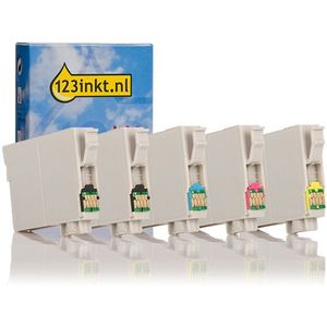 Epson aanbieding: 603 (T03A9)-serie (2 zwarte + 3 kleuren) Inktcartridge (123inkt huismerk)