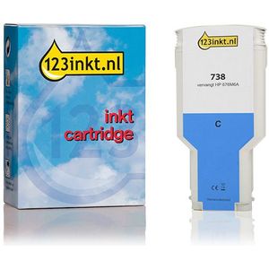 123inkt - Huismerk - Inktcartridge - Cyaan - Hoge Capaciteit - 300ml