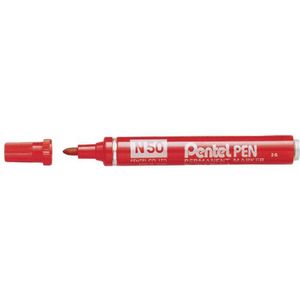 Pentel N50 permanent marker rood