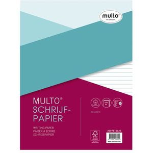 Multo ringbandpapier A4 gelinieerd 80 grams 100 vel (23-rings)