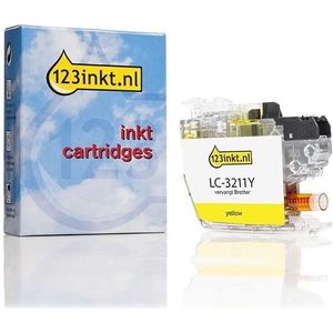 123inkt huismerk vervangt Brother LC-3211Y inktcartridge geel