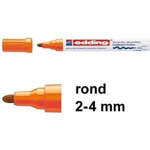 Edding 4000 matlakmarker oranje (2 - 4 mm rond)