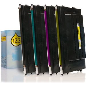Toner 123inkt huismerk vervangt Samsung aanbieding: CLP-510 zwart + 3 kleuren