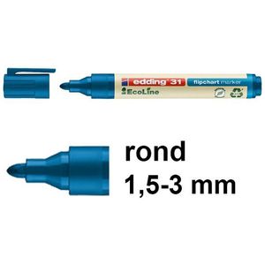 Edding EcoLine 31 flipchart marker blauw (1,5 - 3 mm rond)
