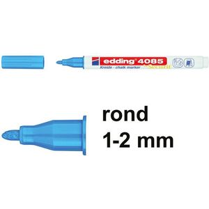 Edding 4085 krijtstift lichtblauw (1 - 2 mm rond)