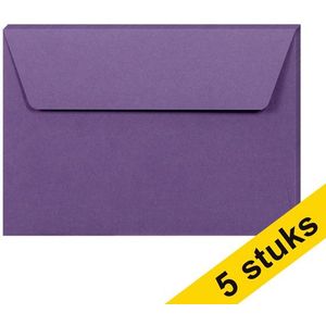 Clairefontaine gekleurde enveloppen lila C6 120 grams (5 stuks)