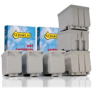 Epson aanbieding: 3 x T019 zwart + 3 x T052 kleur Inktcartridge (123inkt huismerk)