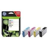 Inktcartridge HP 364 (N9J73AE) multipack zwart/cyaan/magenta/geel (origineel)