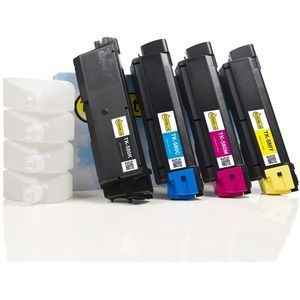 Toner Kyocera aanbieding: TK-580K / C / M / Y zwart + 3 kleuren (123inkt huismerk)