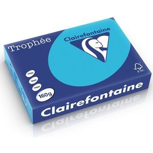 Clairefontaine gekleurd papier koningsblauw 160 grams A4 (250 vel)
