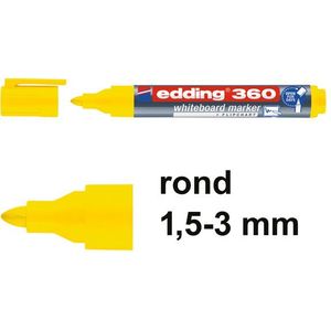 Edding 360 whiteboard marker geel (1,5 - 3 mm)