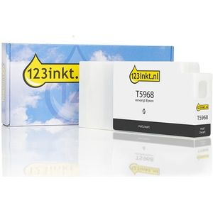 Epson T5968 inktcartridge mat zwart standaard capaciteit (123inkt huismerk)