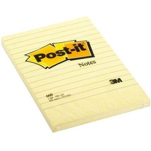 3M Post-it notes gelijnd geel 102 x 152 mm