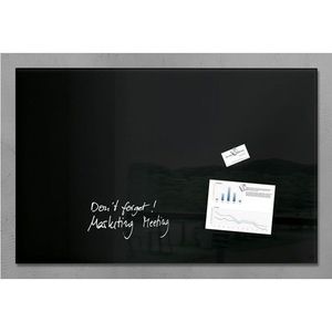 Sigel magnetisch glasbord 100 x 65 cm zwart