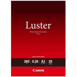 Canon LU-101 pro luster photo paper 260 grams A3 (20 vel)