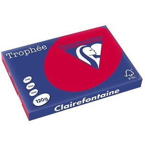 Clairefontaine gekleurd papier kersenrood 120 grams A3 (250 vel)