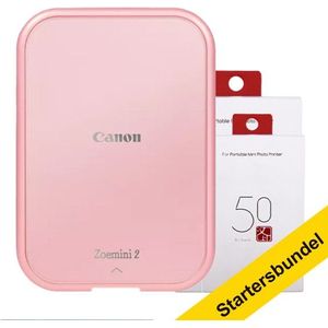 Canon Zoemini 2 mobiele fotoprinter rosé-goud startersbundel