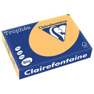 Clairefontaine gekleurd papier goudgeel 80 grams A4 (500 vel)
