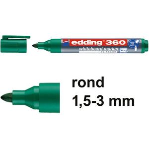 Edding 360 whiteboard marker groen (1,5 - 3 mm)