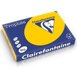 Clairefontaine gekleurd papier zonnebloemgeel 80 grams A3 (500 vel)