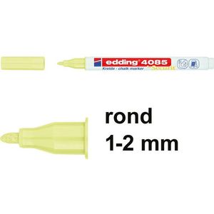 Edding 4085 krijtstift pastelgeel (1 - 2 mm rond)