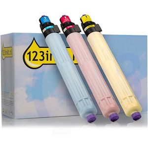 Toner Ricoh type MP C5501E / MP C5000E aanbieding: 3 kleuren (123inkt huismerk)