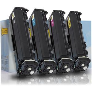 Toner Canon aanbieding: 045 BK, C, M, Y zwart + 3 kleuren (123inkt huismerk)