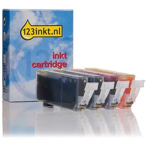Canon CLI-521 multipack 4 kleuren Inktcartridge (123inkt huismerk)