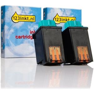 Lexmark Nr.50 (17G0050) dubbelpak zwart Inktcartridge (123inkt huismerk)