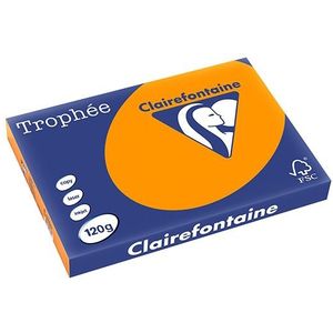 Clairefontaine gekleurd papier fel oranje 120 grams A3 (250 vel)