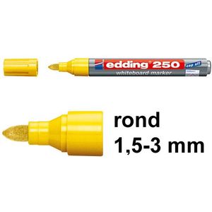 Edding 250 whiteboard marker geel (1,5 - 3 mm rond)